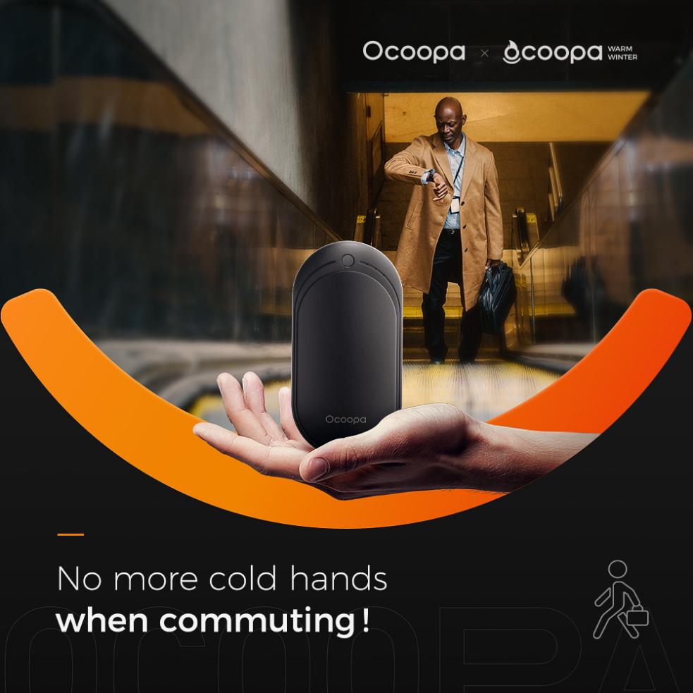 Ocoopa go warmer hand warmer, really works in winter!