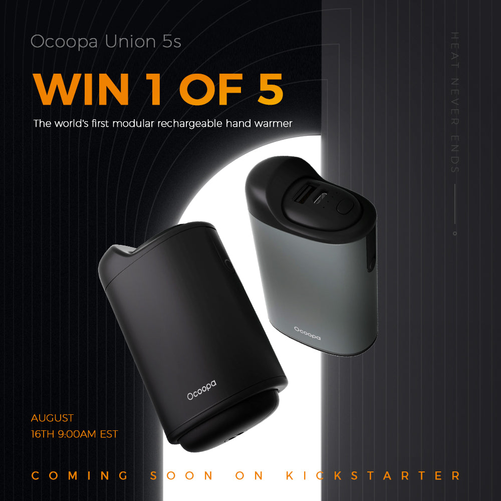Surprise Giveaway: Ocoopa Union 5s - The Worlds' First Modular Rechargeable Hand Warmer