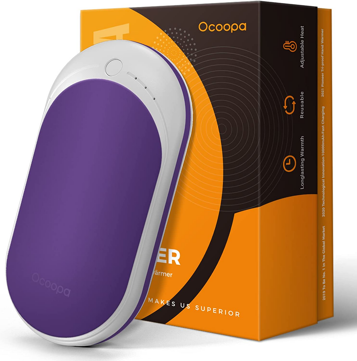 Ocoopa 118s - Calentador de manos recargable de 5200 mAh