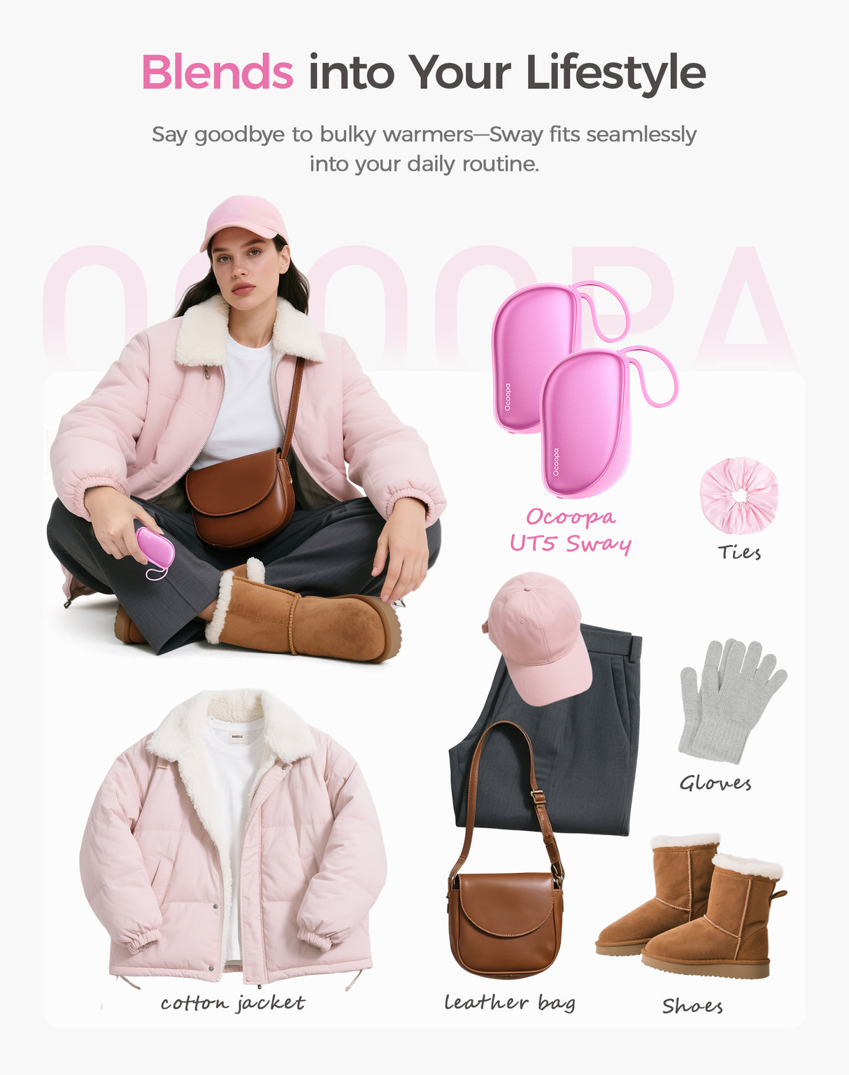 OCOOPA Fashion UT4 Young 2in1 Magnetische wiederaufladbare Handwärmer