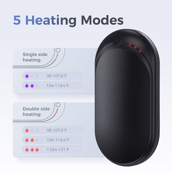 Ocoopa 118D - Chauffe-mains rechargeable à double chauffage 5 200 mAh