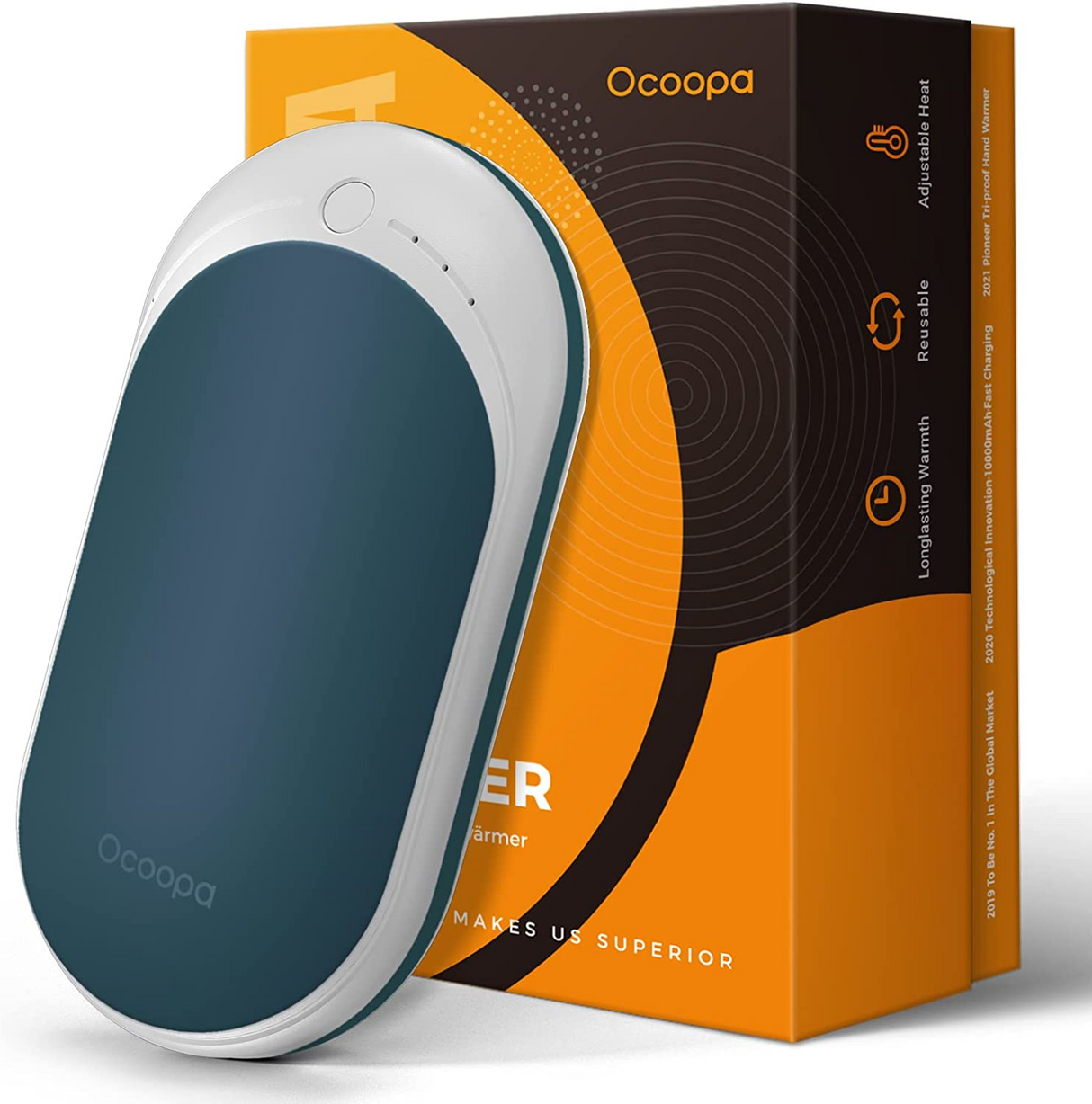 Ocoopa 118s - Chauffe-mains rechargeable 5 200 mAh